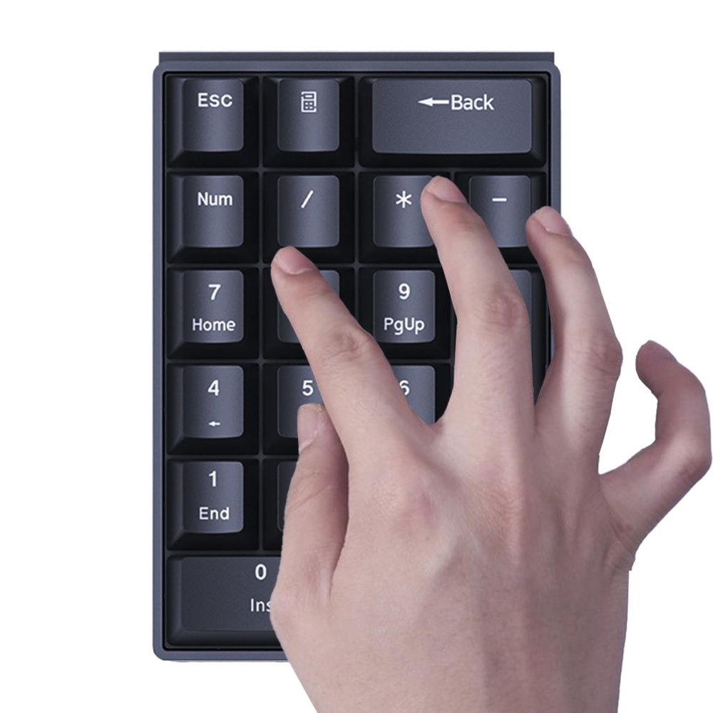 F20 Numeric Keypad  Wired Number Pad, Mini External Keyboard, Portable Input Device | Banking Finance Data Entry Tool, Compact Design for Laptop Desktop Office
