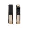 Compatible for Samsung SHS-P718 Smart Home Lock Digital Fingerprint Password Keyless Lock Gold Color English Version(718 Golden Push) view 1