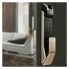 Compatible for Samsung SHS-P718 Smart Home Lock Digital Fingerprint Password Keyless Lock Gold Color English Version(718 Golden Push) view 2