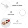 DIYEAH Flat 2-core Rj11 Telephone Connecting Cable 2m Landline Cord for Home and Office Phone Accessories White view 4