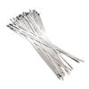 10Pcs 7.9mm 8 Self-locking Wire 304 Stainless Steel Cable Ties 10Pcs Plastic Metal Zip Ties Strap for Exhaust Wrap(7.9x350-10PCS) view 3