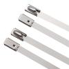10Pcs 7.9mm 8 Self-locking Wire 304 Stainless Steel Cable Ties 10Pcs Plastic Metal Zip Ties Strap for Exhaust Wrap(7.9x350-10PCS) view 4