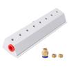 Aolidsive Air Blowing, 200mm Aluminum Alloy Industrial Blower with 1/4 Inch Threaded Interface, for Dust Water Removal and Conveyor Belt Cleaning view 1
