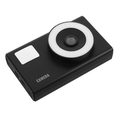 POPETPOP Digital Camera with Flash and 16x Zoom Compact Point Amp; Shoot Photography Camera for Travel and School Use Portable Black for Beginners