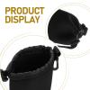Holibanna Waterproof Anti-shock Camera Lens Protective Pouch with Drawstring for Dslr Lenses, Elastic Shockproof Lens Storage Bag for Outdoor Photography (medium + Large) view 3