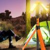 Foldable Tripod Camping with Multi Angles Lighting and IPX4 Water Resistance Outdoor Lamp view 2