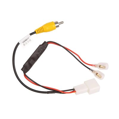 10X 4 Pin Car Reverse Camera Retention Wiring Harness Cable Plug Adapter Connector Compatible with Toyota