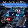 2026 New Wireless CarPlay Adapter Support Netflix/YouTube/TF, 5-in-1 Android Auto & Carplay Adapter with USB-A and USB-C Cables,Convert Wired to Wireless Apple Dongle, Video Box Car Play for iOS 10+ view 3