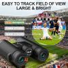 15x42 Binoculars for Adults High Powered - Aurosports HD Lightweight Bird Watching Binocular with Phone Adapter, BAK4 Prism & Carrying Bag view 4