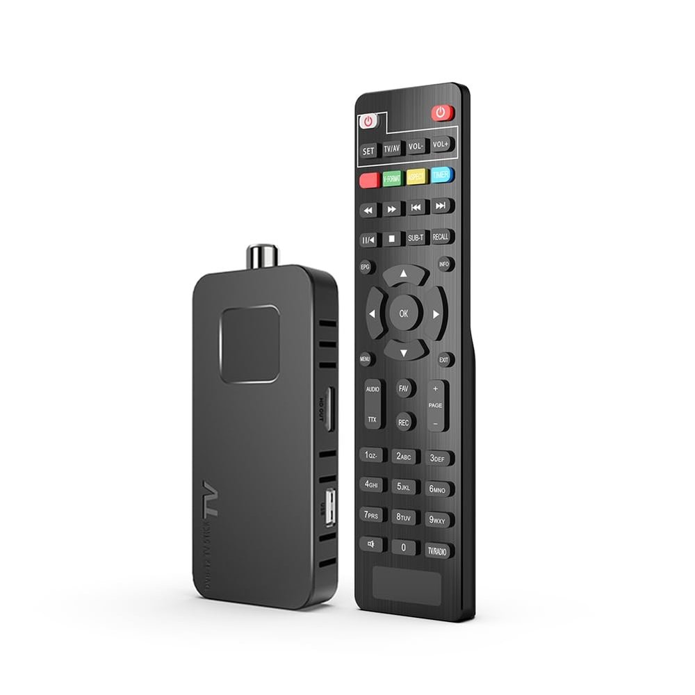 Aboiled 265 HEVC DVB-T2 Tuner - USB Multimedia Recorder with EPG, Supports 100+ Free Channels North America