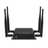 Industrial 4G LTE CPE Router, 300 Mbps WiFi, 4 LAN Ports, USB and SD Card Slots, Dual Use Home and Vehicle, Black view 1