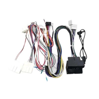 16 Pin Car Wiring Harness Adapter Box Decoder Power Cable Compatible with Renault Megane 3 /Fluence 4/Koleos/Scenic 3 Android Radio(Cable Only)