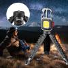 Psdndeww 2pcs Outdoor Camp Stand Pocket Keychain Flashlight Tripod LED Light Holder for Outdoor Camping Hiking Portable Keys Light Stand Lightweight and Portable Tripod view 3