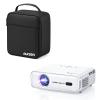 Aurzen D1R Smart Projector Bundle with Carrying Case, Roku Streaming Experience Built-in, 1080P FHD, Dolby Audio, White (2 Items) view 1