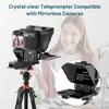 Desview P8 Teleprompter with Remote Control Work Foldable Design for Smartphone Camera, DSLR Webcam Tablet up to 11" Support for Live Streaming Video Recording YouTube TikTok Videos view 4