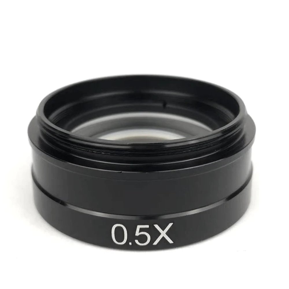 0.5X/2.0X/0.3X Barlow Auxiliary Lens for 10A 180X 300X C-MOUNT Lens Industrial Video Microscope Camera (0.5X)