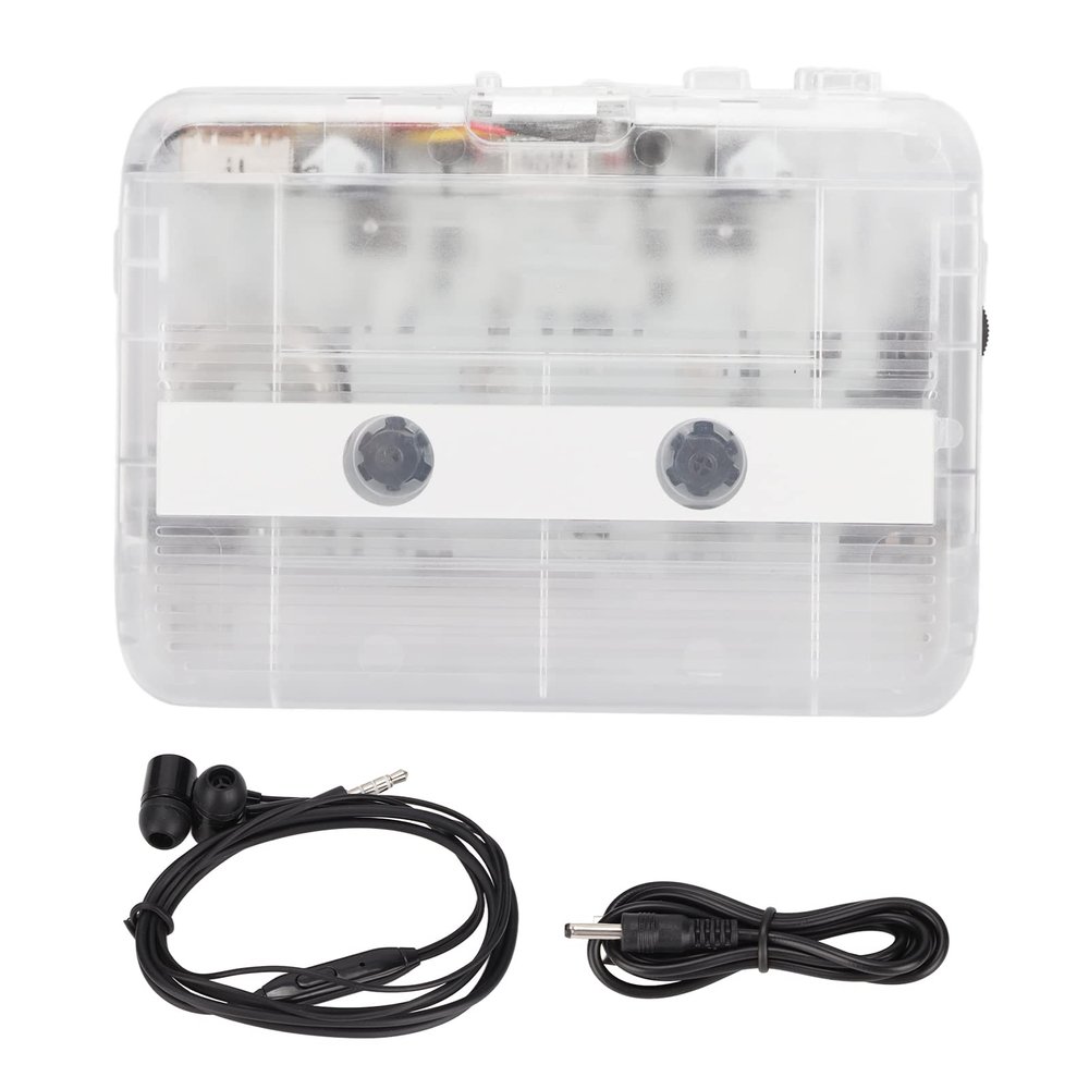 POENVFPO FM Radio Cassette Style Bluetooth 5.0 Portable Tape Player for Home and Travel