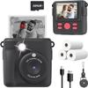 Instant Print Camera, 720P HD, Selfie Mode Digital Camera with DSE Cable Locker and Charging Cable Cam view 1