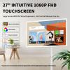 SHAHRYAR 27"/32" Portable Touch-Screen-Monitor | 1080p/4k Portable TV on Wheels | Android Os | 360 Swivel Rotation | Remote Control | 60hz Refresh Rate | Wireless Casting 27"-1080p view 2