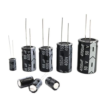 6.3V 10V 16V 25V 35V 50V 400V 450V 1UF 2.2UF 4.7UF 10UF 1000UF 22UF 33UF 47UF 470UF 100UF 220UF Aluminum Electrolytic Capacitor(25V 10uF 50PCS)