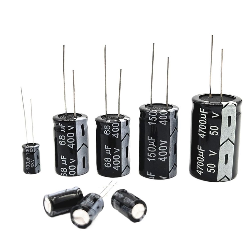 6.3V 10V 16V 25V 35V 50V 400V 450V 1UF 2.2UF 4.7UF 10UF 1000UF 22UF 33UF 47UF 470UF 100UF 220UF Aluminum Electrolytic Capacitor(25V 10uF 50PCS)