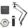 1-130X C-Mounted Microscope Camera - 55/48MP 4K HDMI USB LED for Image Acquisition(Square 5x5x1mm,EU) view 1