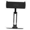 ARTIBETTER Aluminum Alloy Adjustable Tablet Stand with 3-Degree Rotation, Foldable Portable Desktop Holder for Home and Office, Compatible with Tablets, Black view 1