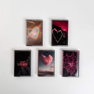 5 Packs - More Than 50 Songs Custom Recorded Cassette - Romantic Love (Valentine's Day Special)