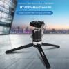 Gugxiom Aluminum Desktop Mini Tripod with 360 Ball Head, Arca Swiss Quick Release Plate Tabletop Camera Stand for DSLR Vlogging, 11lbs Load Adjustable Height Macro Video (Gray) view 2