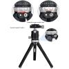 Gugxiom Aluminum Desktop Mini Tripod with 360 Ball Head, Arca Swiss Quick Release Plate Tabletop Camera Stand for DSLR Vlogging, 11lbs Load Adjustable Height Macro Video (Gray) view 4