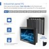 SunKol 10.1 inch Narrow Bezel Industrial Panel PC, Fanless Embedded Touchscreen, I5-7200U, 8GB DDR3 RAM 256GB SSD, IP65 Front, Windows 10 Pro, VESA Mount for Warehouse, Logistics, Automation view 2