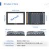 SunKol 10.1 inch Narrow Bezel Industrial Panel PC, Fanless Embedded Touchscreen, I5-7200U, 8GB DDR3 RAM 256GB SSD, IP65 Front, Windows 10 Pro, VESA Mount for Warehouse, Logistics, Automation view 3