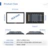 SunKol 15.6 inch Narrow Bezel Industrial Panel PC, Fanless Embedded Touchscreen, J6412, 8GB DDR4 RAM 256GB SSD, IP65 Front, Windows 11 Pro, VESA Mount for Warehouse, Logistics, Automation view 3