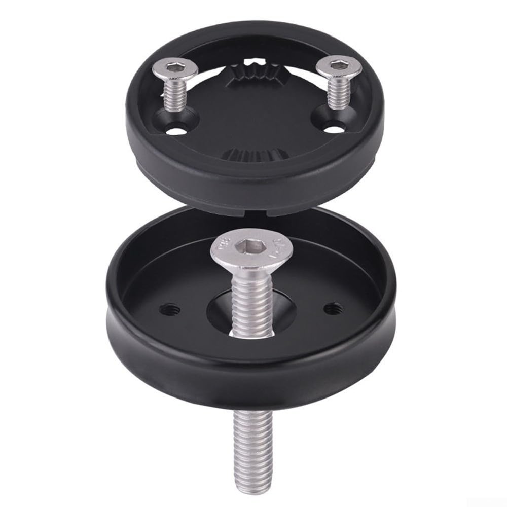 Bicycle Computer Mount for Polar, Aluminum Alloy Bike Computer Base and Bowl Set Cover, Cycle Computer Holder for 28.6mm Fork Tube, Headset Cover for Mountain Bike