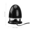 LAPYAPPE Portable USB Powered Mini Speaker with 3.5mm Aux Input, Colorful LED Light Multimedia Loudspeaker Box for Desktop and Laptop, Black Blue, Compatible with 5v Dc Devices view 2