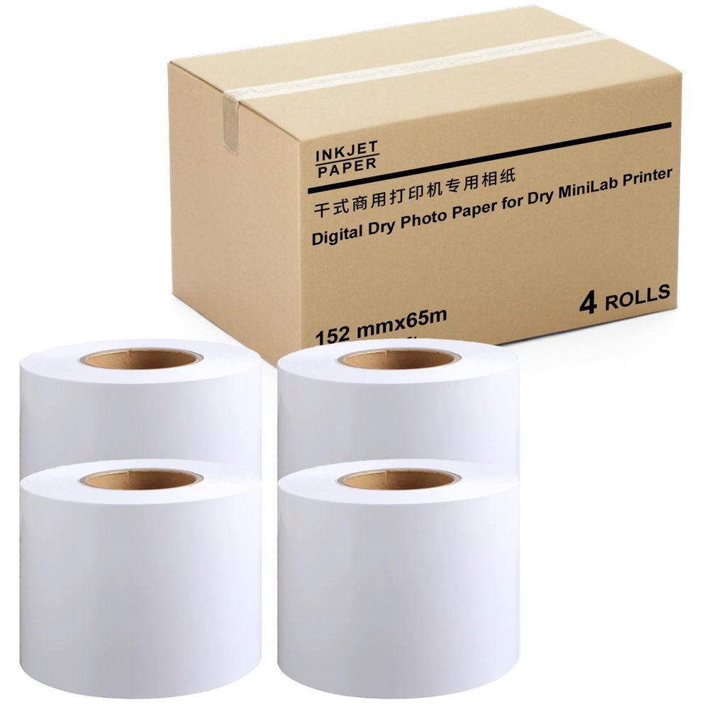 Compatible for DX100 Inkjet Paper Lustre - 8" x 213' - 2 Rolls
