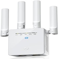 WiFi Extender Signal Booster, Long Range Internet Booster Extender for Home, Mesh Wi-Fi 6X Faster Wireless WiFi Repeater with Ethernet Port, Broader Coverage Than Ever, 1-Tap Setup
