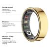 Smart Ring Health Tracker with Gesture Control & Charging Case (Black, 7) view 2