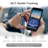 Smart Ring Health Tracker with Gesture Control & Charging Case (Black, 7) view 3