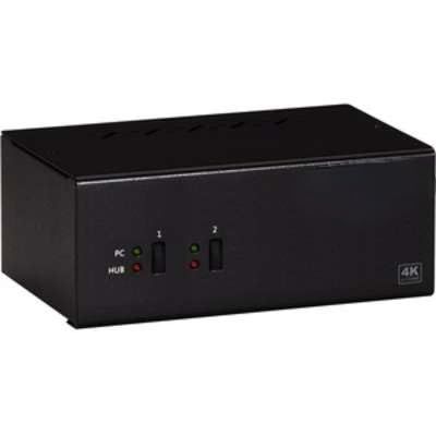 KV6222DP 2-Port Dual-Monitor DisplayPort KVM Switch, 4K 60Hz, USB 3.0 Hub, Audio
