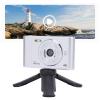Digital Camera 50MP Dual Lens, Portable Compact Kids Camera Black - Self Adaptive Anti Shaking, 2.4 Inch Screen, Ideal for Photography Students Vlog (Silver) view 2