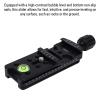 Gugxiom 100mm Nodal Slide Rail for Panorama & Macro Photography, Aluminum Slider with Dual Dovetail, Bubble Level & 7 Hole Expansion Plate for Focus Stacking view 3