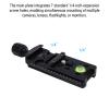 Gugxiom 100mm Nodal Slide Rail for Panorama & Macro Photography, Aluminum Slider with Dual Dovetail, Bubble Level & 7 Hole Expansion Plate for Focus Stacking view 4