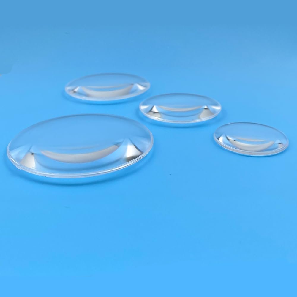 1Pc Acrylic Double Convex Lens - 30mm-60mm Biconvex Magnifying Lens with Focal Length 70-100 MM for Optical Applications(D60mm FL180mm)