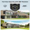 2-Way Audio & Auto Tracking4K Outdoor Wired Security Camera System,360 Degrees Security PTZ IP Cameras,Surveillance Video Equipment, Surveillance DVR Kits view 2
