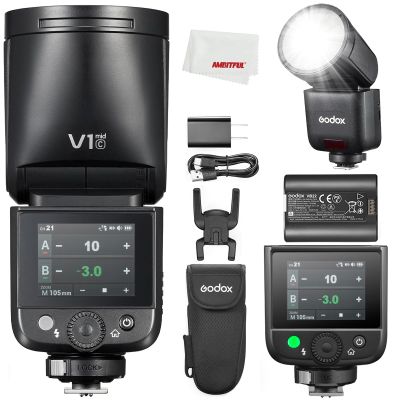 Godox V1 mid C V1midC Round Head TTL Speedlite Flash for Canon Cameras