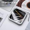 LPSBVNM 40-Sheet Capacity CD Case Storage Bag,Piano Key Printed Large Capacity CD Protective Storage Organizer Portable DVD Case for Car, Home,Office,Travel view 4