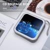 LPSBVNM 40-Sheet Capacity CD Case Storage Bag,Blue Music Printed Large Capacity CD Protective Storage Organizer Portable DVD Case for Car, Home,Office,Travel view 4