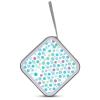 LPSBVNM 40-Sheet Capacity CD Case Storage Bag,Blue Polka Dot Pattern Printed Large Capacity CD Protective Storage Organizer Portable DVD Case for Car, Home,Office,Travel view 3