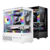 270 Degree Transparent PC Tower Case, Fits M-ATX/ITX Motherboards, Supports 290mm GPU & 160mm CPU Cooler Height(A2) view 1